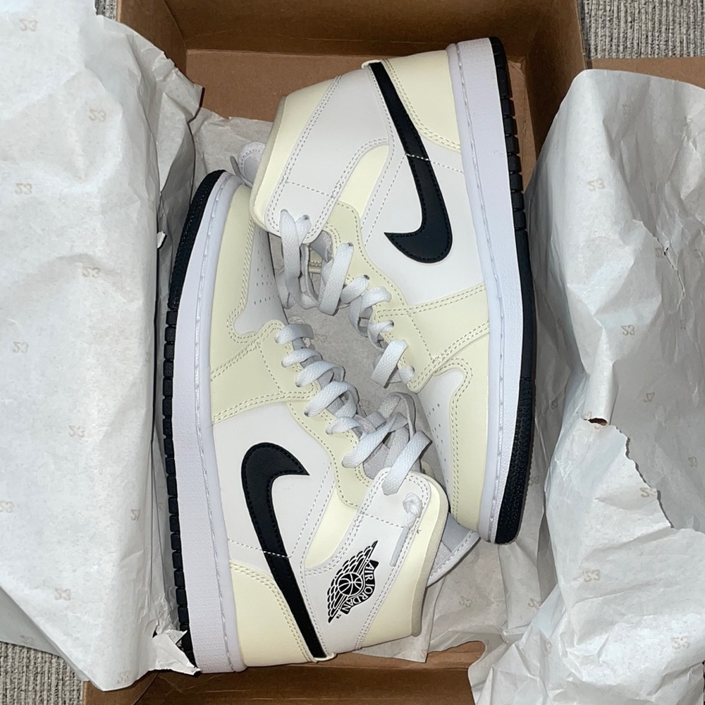 Nike Air Jordan- Women’s 1 Mid ‘Coconut Milk’